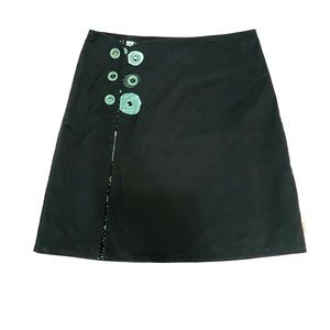 Skunkfunk Green Wrap Cotton Skirt sz 3